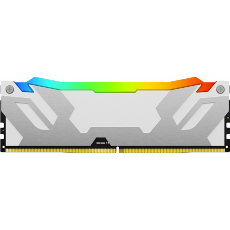 Kingston FURY Renegade RGB - DDR5 - module - 32 GB: 1 x 32 GB - DIMM 288-pin - 6400 MHz / PC5-51200 - CL32 - 1.1 V - unbuffered - on-die ECC - white, silver - 2