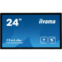 iiyama ProLite T2455MSC-B1 - LED monitor - 24" (23.8" viewable) - touchscreen - 1920 x 1080 Full HD (1080p) - IPS - 400 cd / m² - 1000:1 - 5 ms - HDMI, DisplayPort, USB - speakers - matte black