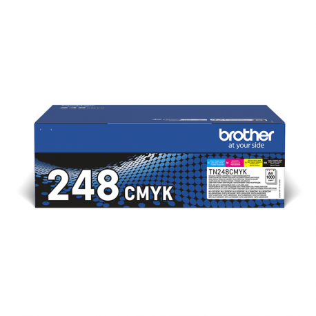 Brother TN248VAL Multipack - 4-pack - black, yellow, cyan, magenta - original - box - toner cartridge - for Brother DCP-L3520, DCP-L3560, HL-L3220, HL-L3240, HL-L8240, MFC-L3760, MFC-L8390 - 3