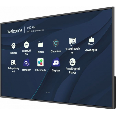 ViewSonic CDE4330 - 43" Diagonal Class (42.5" viewable) - CDE30 Series LED-backlit LCD display - digital signage - with built-in SoC media player - 4K UHD (2160p) 3840 x 2160 - Direct LED - 5