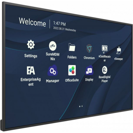 ViewSonic CDE4330 - 43" Diagonal Class (42.5" viewable) - CDE30 Series LED-backlit LCD display - digital signage - with built-in SoC media player - 4K UHD (2160p) 3840 x 2160 - Direct LED - 7