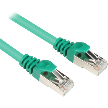 Sharkoon - Patch cable - RJ-45 (M) to RJ-45 (M) - 5 m - SFTP - CAT 6 - grey - 0