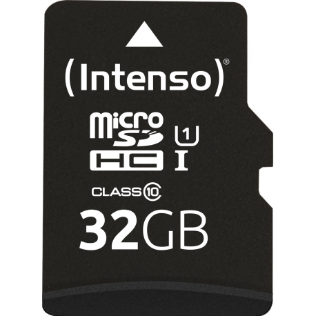 Intenso - Flash memory card (SD adapter included) - 32 GB - UHS-I U1  /  Class10 - microSDHC UHS-I - 1