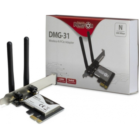 Inter-Tech DMG-31 - Network adapter - PCIe - 802.11b / g / n - 1