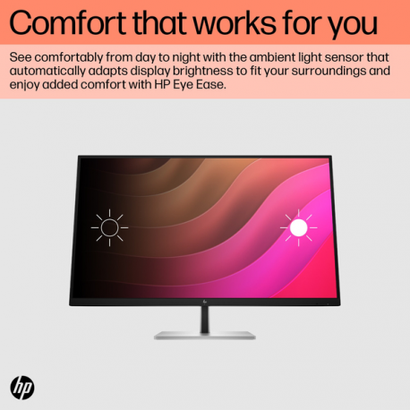 HP E32K G5 - E-Series - LED monitor - 31.5" - 3840 x 2160 4K UHD (2160p) @ 60 Hz - IPS - 350 cd / m² - 1000:1 - 5 ms - HDMI, DisplayPort, USB-C - speakers - black head, black and silver (stand) - 5