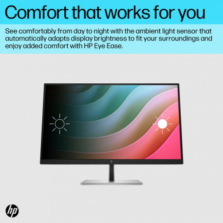 HP E27k G5 - E-Series - LED monitor - 27" (27" viewable) - 3840 x 2160 4K UHD (2160p) @ 60 Hz - IPS - 350 cd / m² - 1000:1 - 5 ms - HDMI, DisplayPort, USB-C - speakers - black head, black and silver (stand) - 1