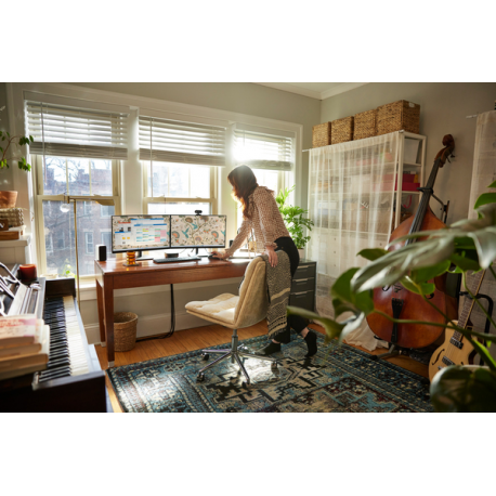 HP P24v G5 - P-Series - LED monitor - 23.8" - 1920 x 1080 Full HD (1080p) @ 75 Hz - VA - 250 cd / m² - 3000:1 - 5 ms - HDMI, VGA - black stand, black head - 4