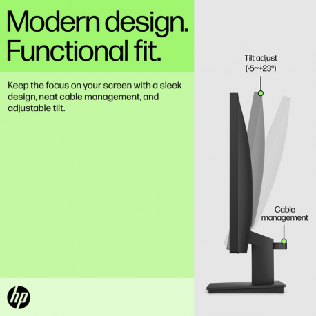 HP P22v G5 - P-Series - LED monitor - 21.45" - 1920 x 1080 Full HD (1080p) @ 75 Hz - VA - 200 cd / m² - 3000:1 - 5 ms - HDMI, VGA - black - 4