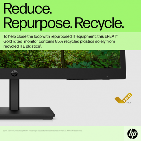 HP P22v G5 - P-Series - LED monitor - 21.45" - 1920 x 1080 Full HD (1080p) @ 75 Hz - VA - 200 cd / m² - 3000:1 - 5 ms - HDMI, VGA - black - 9