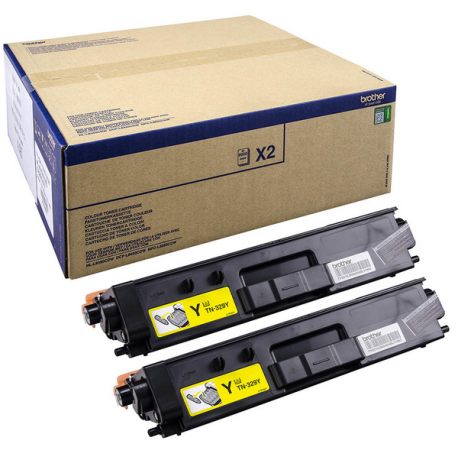 Brother TN329Y - 2-pack - yellow - original - toner cartridge - for Brother DCP-L8450CDW, HL-L8350CDW, HL-L8350CDWT, MFC-L8850CDW - 0