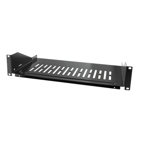 LogiLink - Rack shelf - black, RAL 9005 - 2U - 19" - 0