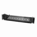 LogiLink - Rack shelf - black, RAL 9005 - 2U - 19"