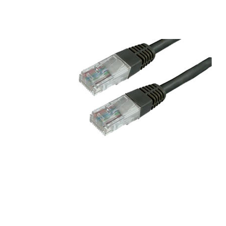 MediaRange - Patch cable - RJ-45 (M) to RJ-45 (M) - 2 m - shielded - CAT 6 - black - 0