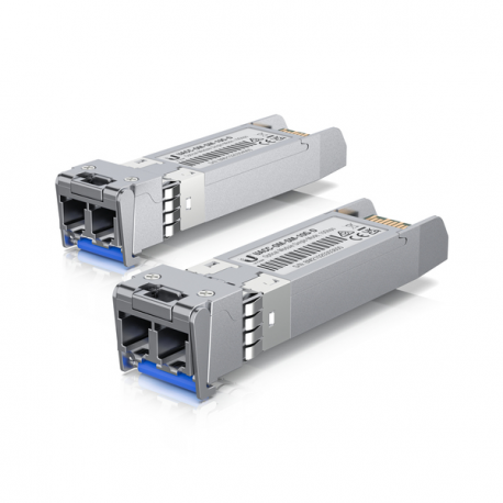 Ubiquiti UACC-OM-SM-10G-D-20 - SFP+ transceiver module - 10 GigE - LC single-mode - up to 10 km - 1310 nm (pack of 20) - 0