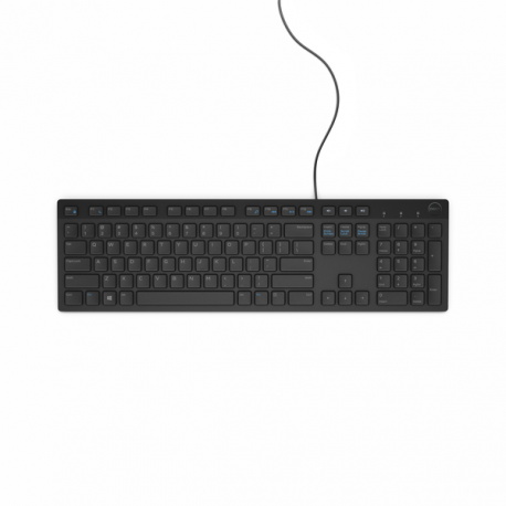 Dell KB216 - Keyboard - USB - QWERTY - Norwegian - black - for Inspiron 17R 7720; Latitude 33XX, 35XX, 73XX, 7400 2-in-1, D630; OptiPlex 50XX, 5250, 90XX - 4