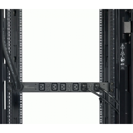 APC Basic Rack PDU - Power distribution strip (rack-mountable) - AC 208 V - 3-phase - input: Hubbell CS8365C - output connectors: 6 (IEC 60320 C19) - 1U - 2.4 m cord - for P / N: SMTL1000RMI2UC, SMX1000C, SMX1500RM2UC, SMX1500RM2UCNC, SMX750C, SMX750CNC - 1