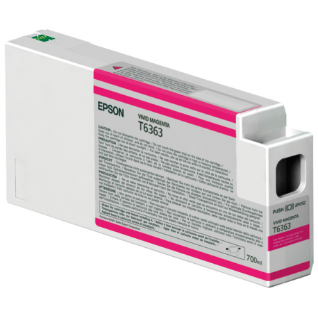 Epson UltraChrome HDR - 700 ml - vivid magenta - original - ink cartridge - for Stylus Pro 7700, Pro 7890, Pro 7900, Pro 9700, Pro 9890, Pro 9900, Pro WT7900 - 0
