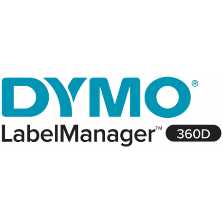 DYMO LabelMANAGER 360D - Labelmaker - B / W - thermal transfer - Roll (1.9 cm) - 180 dpi - up to 12 mm / sec - cutter - 1 line printing, 2 line printing - 8