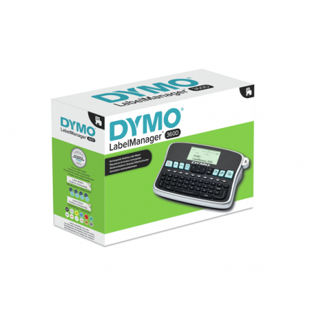 DYMO LabelMANAGER 360D - Labelmaker - B / W - thermal transfer - Roll (1.9 cm) - 180 dpi - up to 12 mm / sec - cutter - 1 line printing, 2 line printing - 13