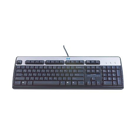 HPE Standard - Keyboard - USB - Norwegian - silver, carbonite - for MultiSeat t200; Compaq Business Desktop dc7700; Flexible Thin Client t510 - 0