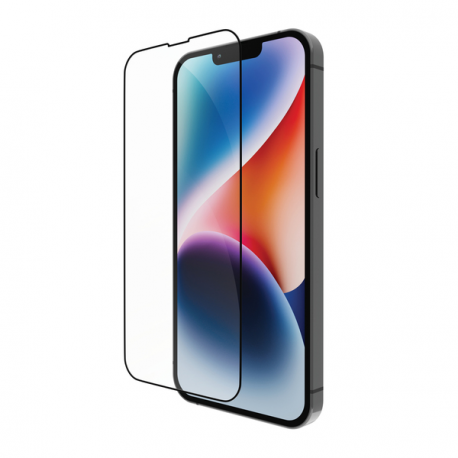 dbramante1928 - Screen protector for mobile phone - frame colour black - for Apple iPhone 13, 13 Pro, 14 - 1