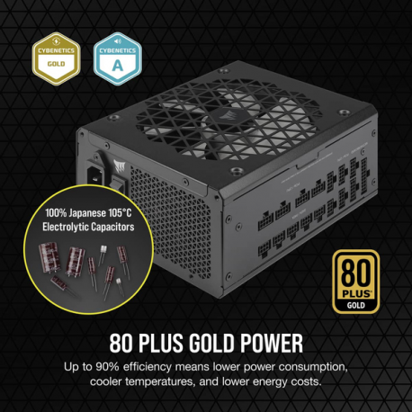 CORSAIR RMx Series RM1200X SHIFT - Power supply (internal) - ATX12V 3.0 /  EPS12V 2.92 - 80 PLUS Gold - AC 100-240 V - 1200 Watt - Europe - 7
