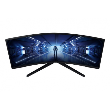Samsung Odyssey G5 C34G55TWWP - G55T Series - LED monitor - gaming - curved - 34" - 3440 x 1440 UWQHD @ 165 Hz - VA - 250 cd / m² - 2500:1 - HDR10 - 1 ms - HDMI, DisplayPort - black - 18