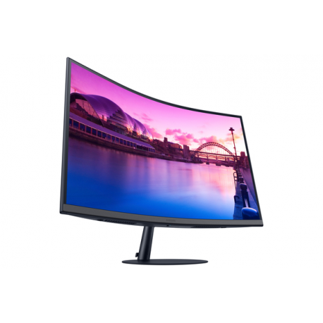 Samsung S27C390EAU - S39C Series - LED monitor - curved - 27" - 1920 x 1080 Full HD (1080p) @ 75 Hz - VA - 250 cd / m² - 3000:1 - 4 ms - 2xHDMI, DisplayPort - speakers - black, dark blue / grey - 14