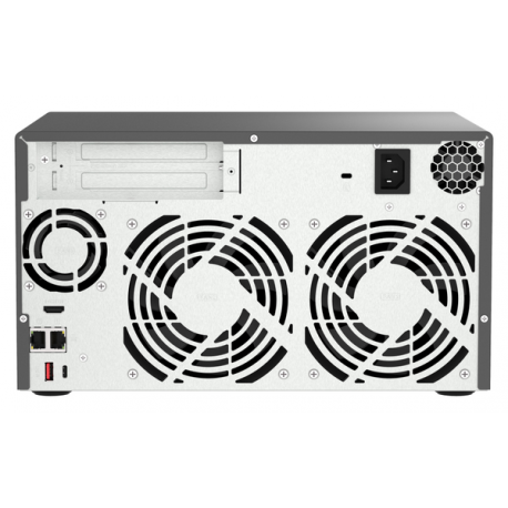 QNAP TVS-H874 - NAS server - 8 bays - SATA 6Gb / s - RAID 0, 1, 5, 6, 10, 50, 60, RAID TP, TM - RAM 64 GB - 2.5 Gigabit Ethernet / 10 Gigabit Ethernet - iSCSI support - 4