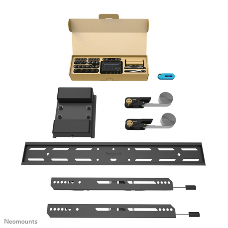 Neomounts by Newstar Select WL30S-910BL16 - Mounting kit (mount) - fixed - for flat panel - lockable - black - screen size: 40"-75" - pillar - 8