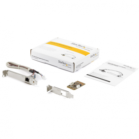 StarTech.com Mini PCIe Card - 10/100/1000Mbps RJ45 Port - IEEE 802.3 - Jumbo Frame - Network Card (ST1000SMPEX) - Network adapter - PCIe Mini Card - Gigabit Ethernet - 1