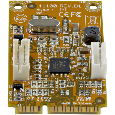StarTech.com Mini PCIe Card - 10/100/1000Mbps RJ45 Port - IEEE 802.3 - Jumbo Frame - Network Card (ST1000SMPEX) - Network adapter - PCIe Mini Card - Gigabit Ethernet - 3