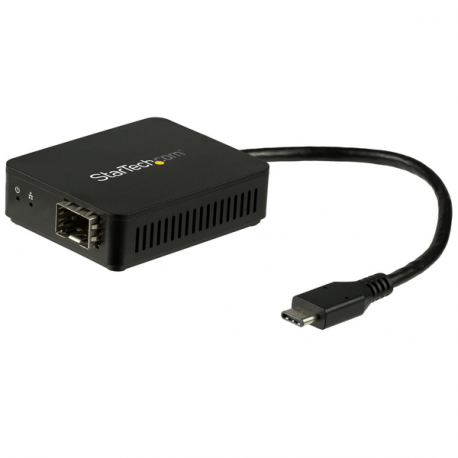 StarTech.com USB C to Fiber Optic Converter - Open SFP - 1000BASE-SX / LX - Windows  /  Mac  /  Linux - USB Ethernet Adapter - USB Network Adapter (US1GC30SFP) - Network adapter - USB-C - 1000Base-LX / 1000Base-SX x 1 - black - 0