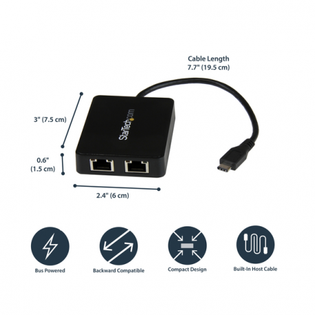 USB-C TO DUAL GBE ADAPTER - 1