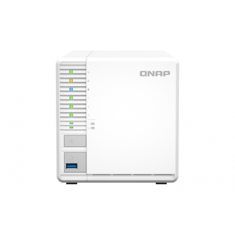 QNAP TS-364 - NAS server - 3 bays - SATA 6Gb / s - RAID 5 - RAM 8 GB - 2.5 Gigabit Ethernet - iSCSI support - 4