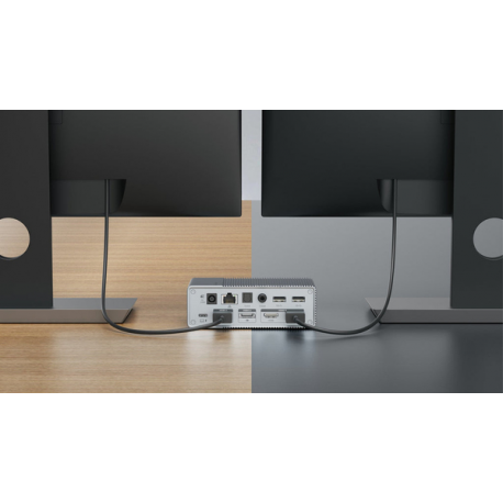 HyperDrive GEN2 - Docking station - USB-C - 2 x HDMI, 2 x DP - GigE - Europe - 1
