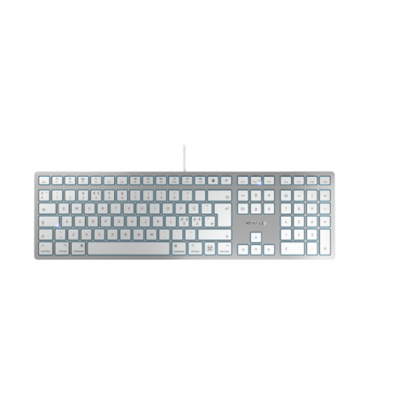 CHERRY KC 6000 SLIM - Keyboard - USB - Nordic - key switch: CHERRY SX - silver - 0