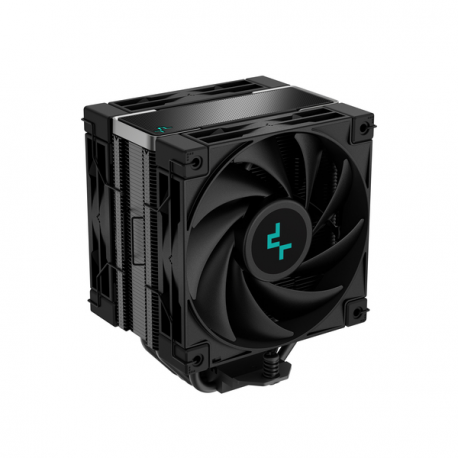Deepcool AK400 ZERO DARK PLUS - Processor cooler - (for: LGA1155, LGA1150, LGA1151, AM4, LGA1200, LGA1700, AM5) - 120 mm - black - 0