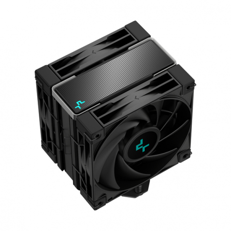 Deepcool AK400 ZERO DARK PLUS - Processor cooler - (for: LGA1155, LGA1150, LGA1151, AM4, LGA1200, LGA1700, AM5) - 120 mm - black - 1