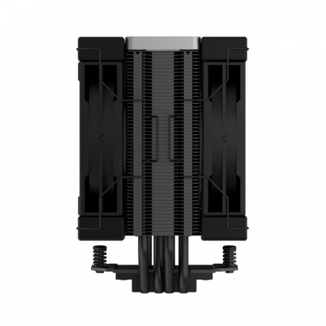 Deepcool AK400 ZERO DARK PLUS - Processor cooler - (for: LGA1155, LGA1150, LGA1151, AM4, LGA1200, LGA1700, AM5) - 120 mm - black - 4