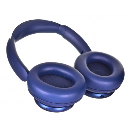 Soundcore Space Q45 - Headphones with mic - full size - Bluetooth - wireless, wired - active noise cancelling - 3.5 mm jack - blue - 6