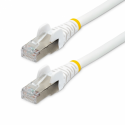 StarTech.com 3m CAT6a Ethernet Cable - White - Low Smoke Zero Halogen (LSZH) - 10GbE 500MHz 100W PoE++ Snagless RJ-45 w / Strain Reliefs S / FTP Network Patch Cord - Patch cable - RJ-45 (M) to RJ-45 (M) - 3 m - S / FTP - CAT 6a - IEEE 802.3bt - halogen-free, molded, snagless, stranded - white