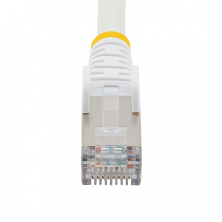 StarTech.com 3m CAT6a Ethernet Cable - White - Low Smoke Zero Halogen (LSZH) - 10GbE 500MHz 100W PoE++ Snagless RJ-45 w / Strain Reliefs S / FTP Network Patch Cord - Patch cable - RJ-45 (M) to RJ-45 (M) - 3 m - S / FTP - CAT 6a - IEEE 802.3bt - halogen-free, molded, snagless, stranded - white - 4