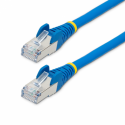 StarTech.com 3m CAT6a Ethernet Cable - Blue - Low Smoke Zero Halogen (LSZH) - 10GbE 500MHz 100W PoE++ Snagless RJ-45 w / Strain Reliefs S / FTP Network Patch Cord - Patch cable - RJ-45 (M) to RJ-45 (M) - 3 m - S / FTP - CAT 6a - IEEE 802.3bt - halogen-free, molded, snagless, stranded - blue