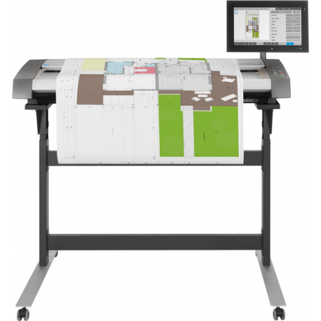 HP HD Pro 2 - Roll scanner - CCD - Roll (111.8 cm) - 1200 dpi x 1200 dpi - USB 3.0, Gigabit LAN - 2