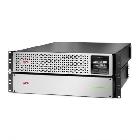 APC Smart-UPS On-Line SRTL2200RM4UXLI - UPS (rack-mountable) (high density) - AC 220 / 230 V - 1980 Watt - 2200 VA - Lithium Ion - output connectors: 8 - 4U - 1.83 m cord - black with silver front bezel - 0
