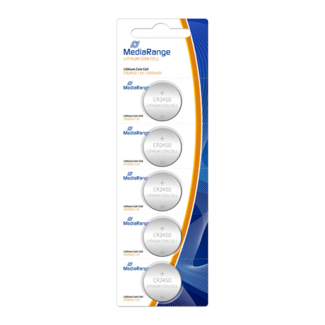 MediaRange - Battery 5 x CR2450 - Li - 540 mAh - 0