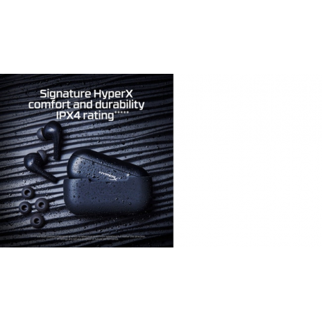 HyperX Cloud MIX Buds - True wireless earphones with mic - in-ear - Bluetooth - black - for Victus by HP Laptop 15, 16; EliteDesk 800 G6; Laptop 17; Pavilion x360 Laptop - 12
