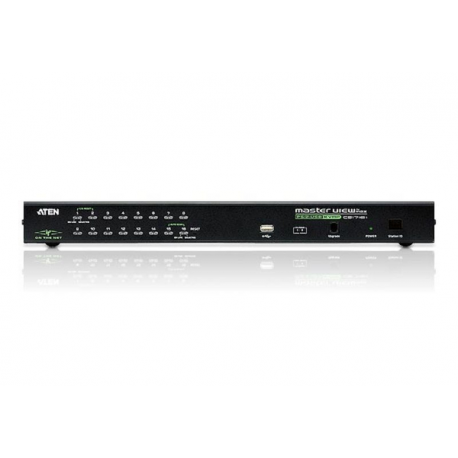 ATEN KVM over IP CS1716i - KVM switch - 16 x KVM port(s) - 1 local user - 32 IP users - desktop, rack-mountable - 1