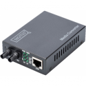 DIGITUS Professional DN-82010-1 - Fibre media converter - 100Mb LAN - 10Base-T, 100Base-FX, 100Base-TX - RJ-45 / ST multi-mode - up to 2 km - 1310 nm